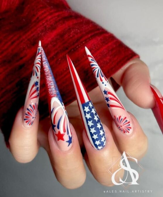 4th of July Nails Inspo