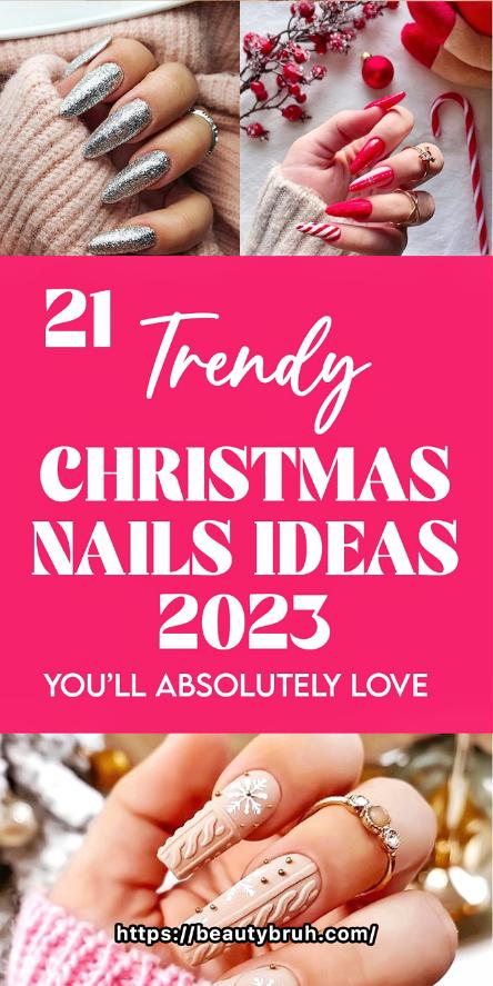 21 Trendy & Classy Christmas Nails Inspo 2024
