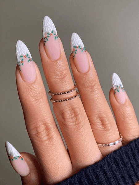 white christmas nails | Nails Obsession