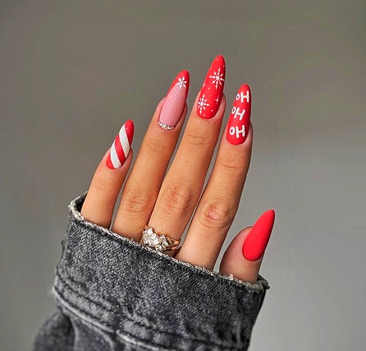 Red christmas nail ideas best