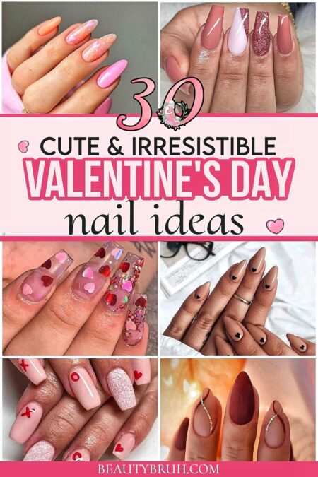 Valentines Day nails 2024