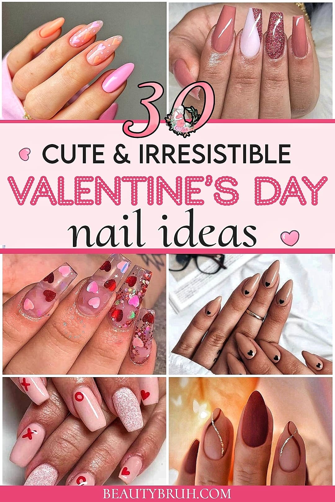 cute valentines day nail ideas