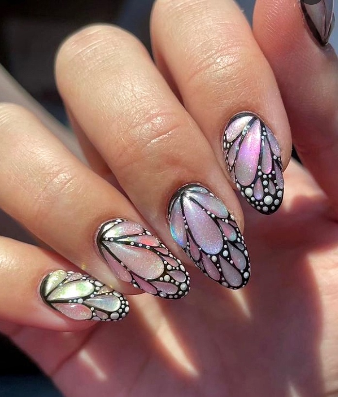 Butterfly Spring Nail Design
