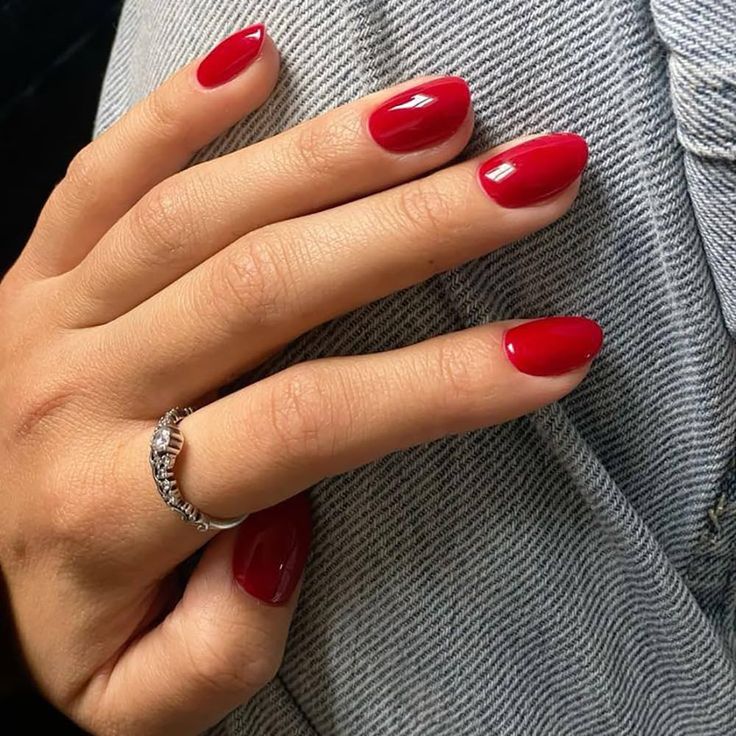 Cherry Red Nail Art