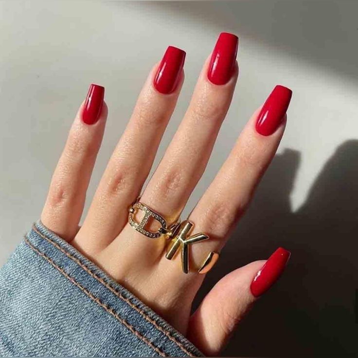 Cherry Red Nail Design