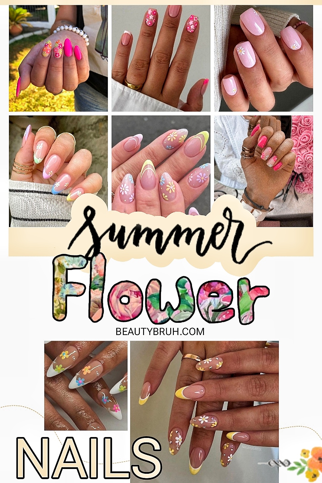 Summer Flower Nails (2)