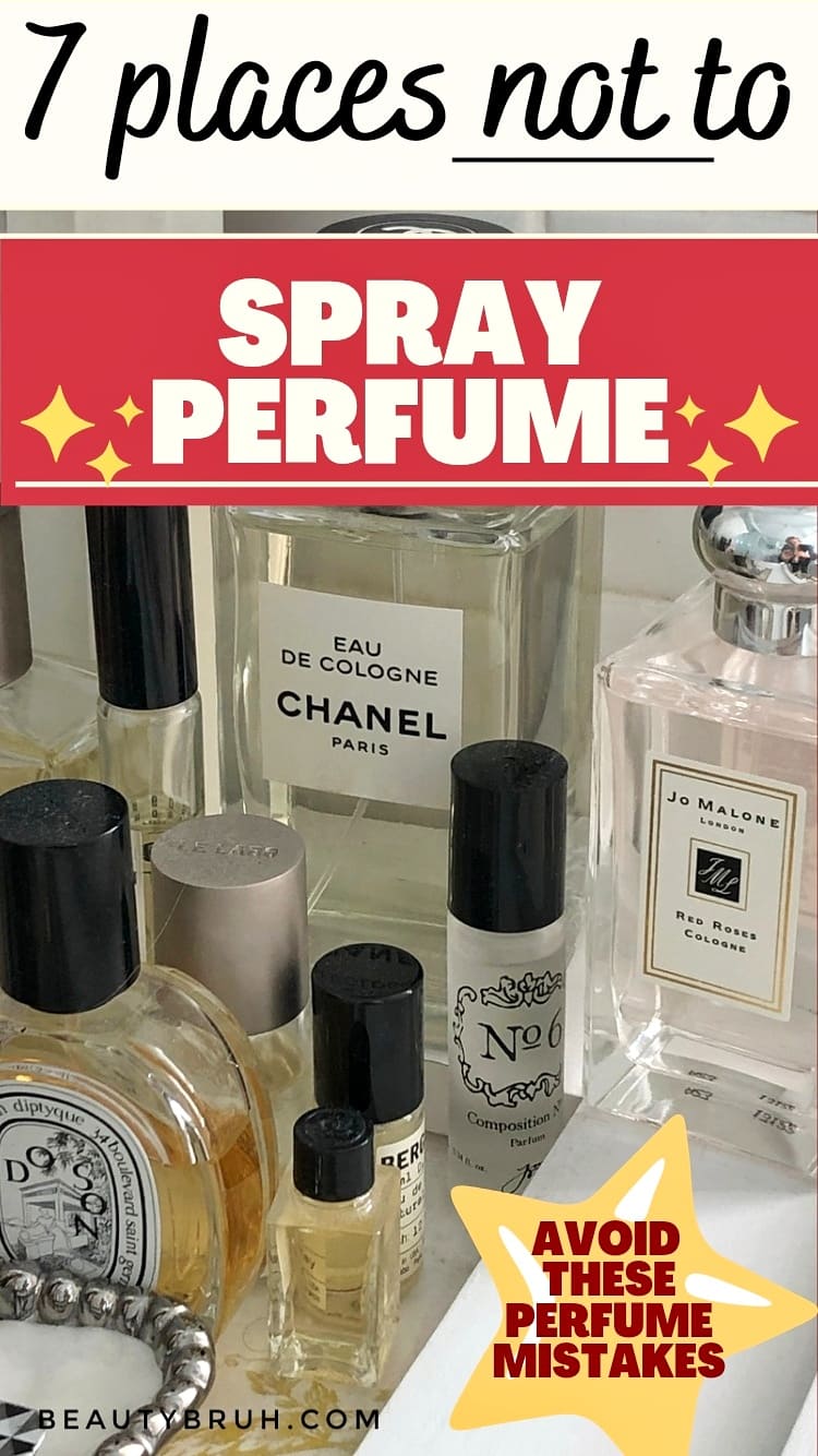 11 Places Not To Apply Perfume