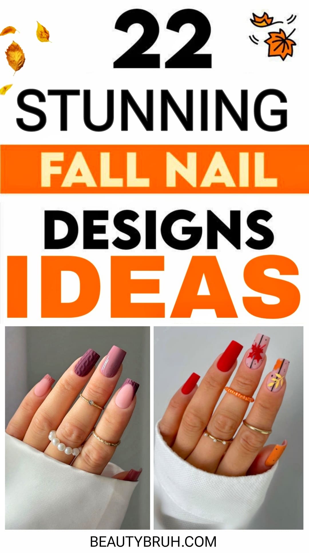 Easy Simple Fall Nails