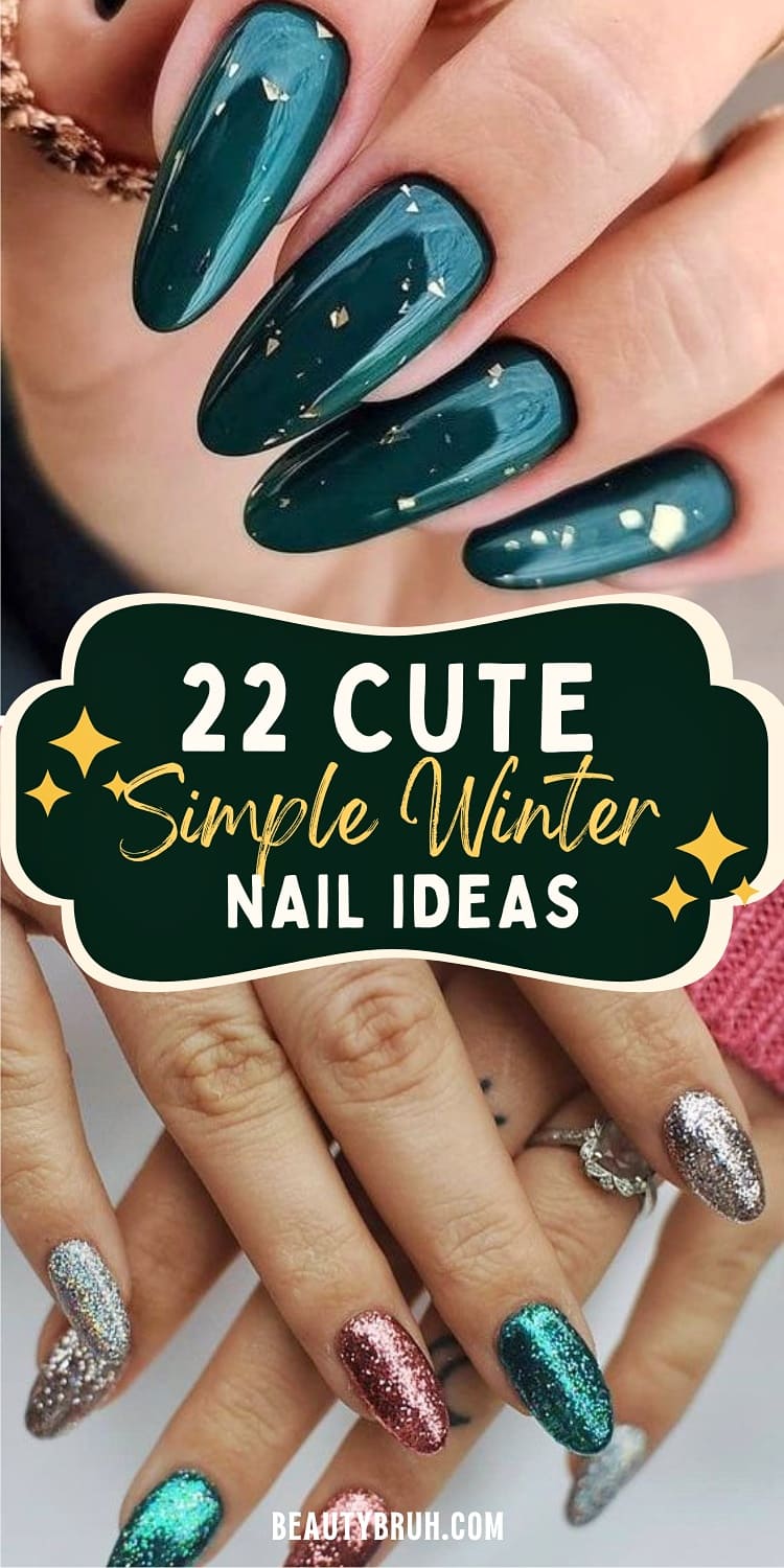 Easy Simple Winter Nail Ideas