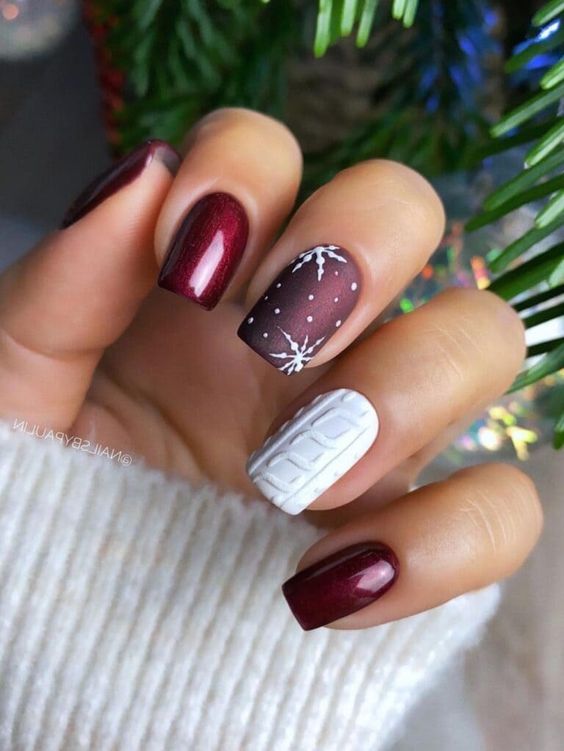 Easy Winter Nail Art (1)