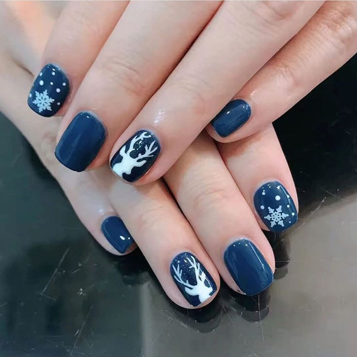 Short Winter Nail Art (1)