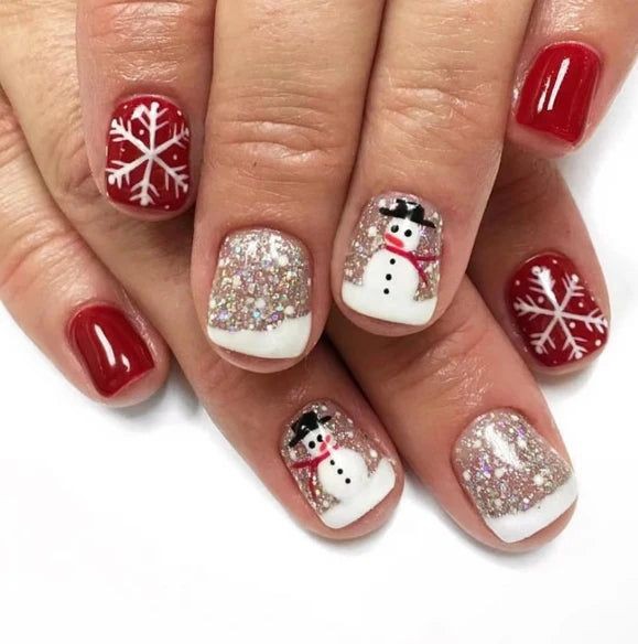 Short Winter Nail Art (9)