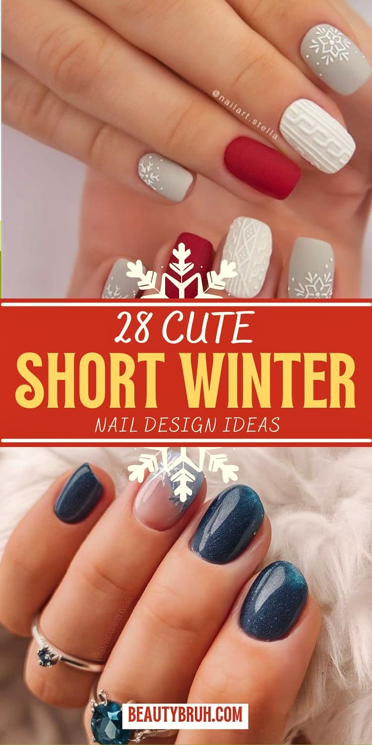 Short Winter Nail Ideas