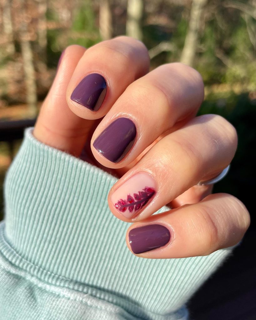 Simple Autumn Nails