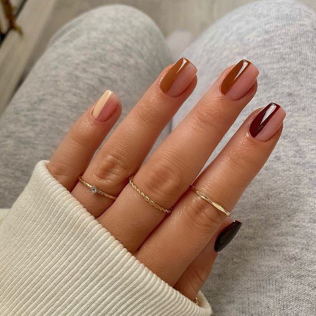 Simple Autumn Nails (4)