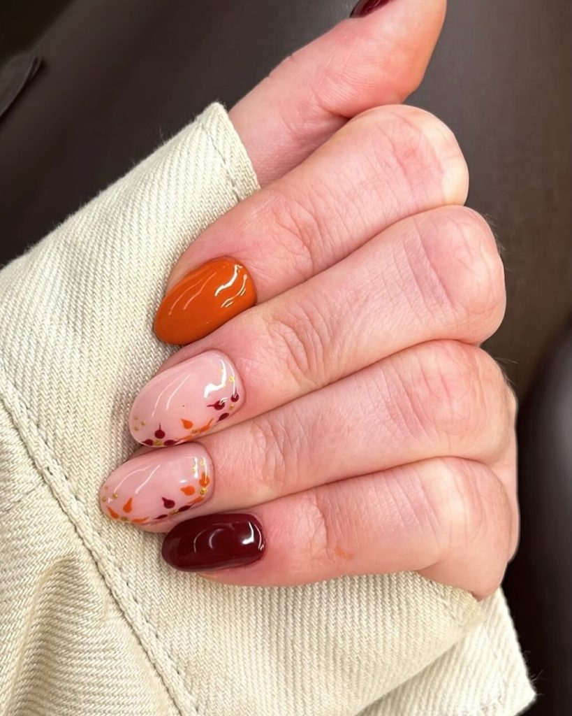 Simple Autumn Nails (5)