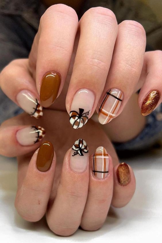 Thanksgiving Nail Design (7)