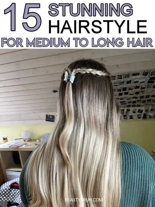 Cute Hairstyle for Medium Long Hair (3)