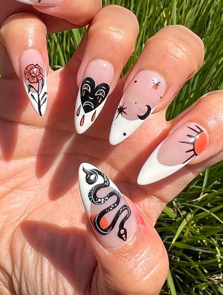 Anti Valentines Day Nail Inspo (2)