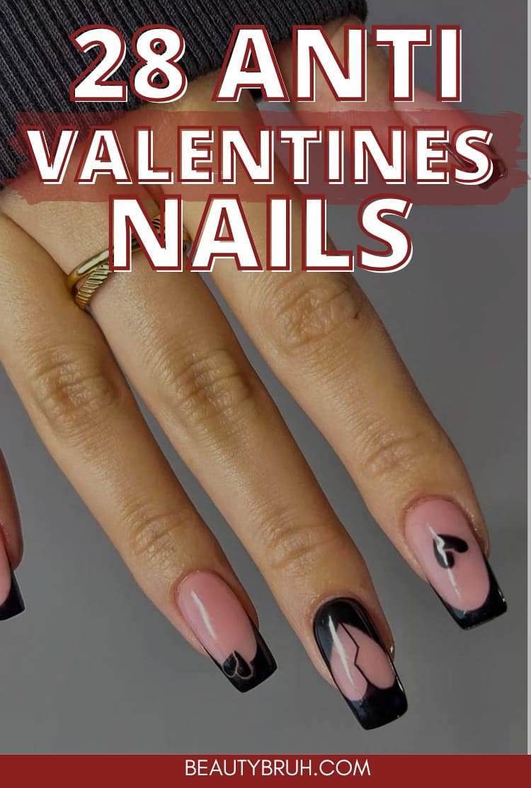 Anti Valentines Single Nails (1)