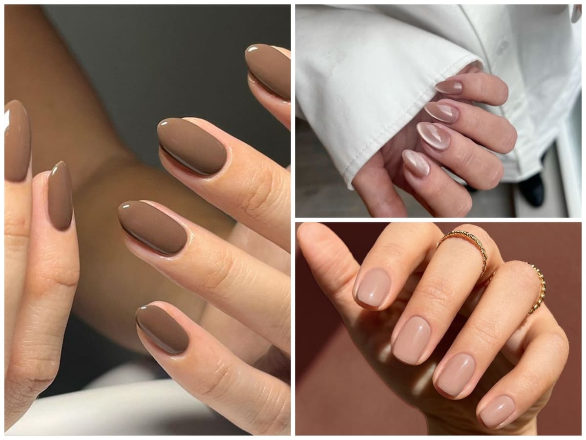 Mocha Mousse Nail Designs (4)