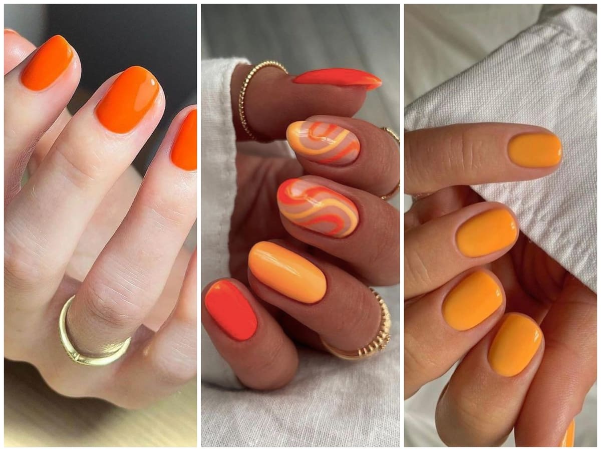 Orange Nail Designs