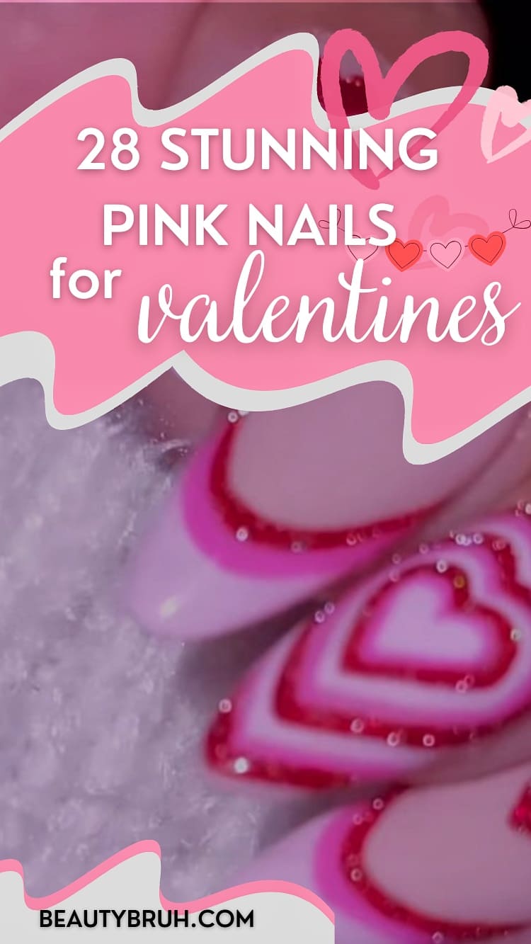 Pink Valentines Day Nails (1)