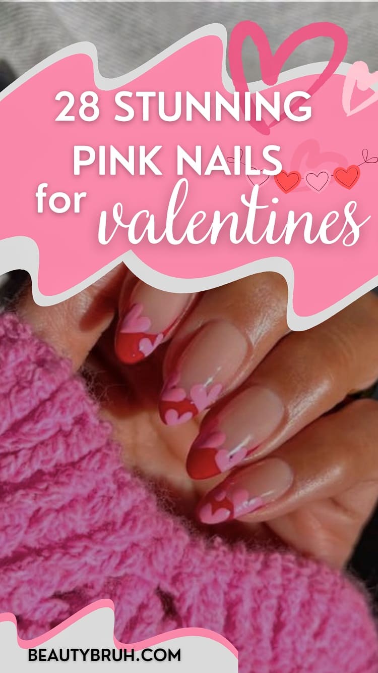 Pink Valentines Day Nails (2)