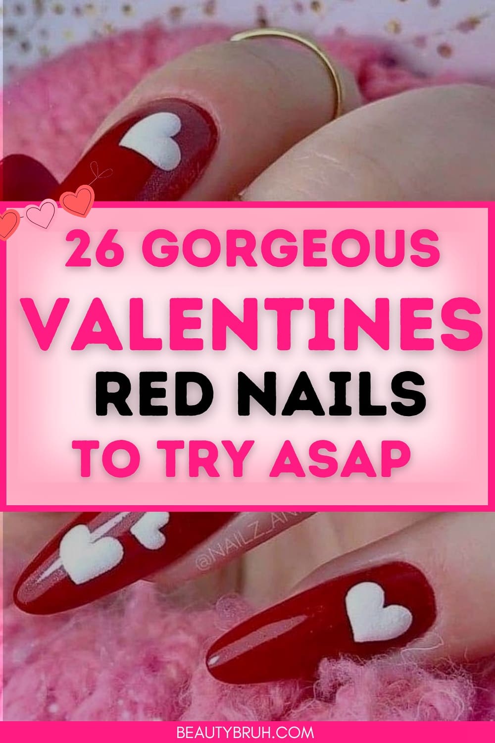 Red Valentines Nails (2)