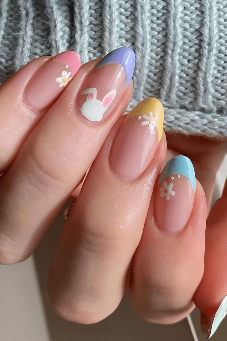 Simple Easter nail Art (2)