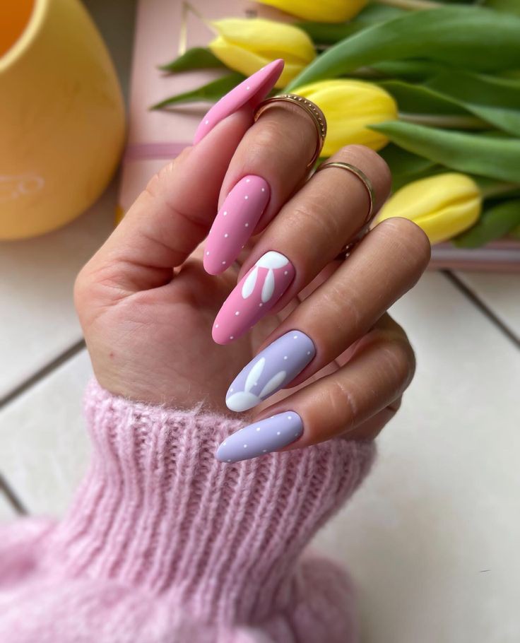 Simple Easter nail Art (3)